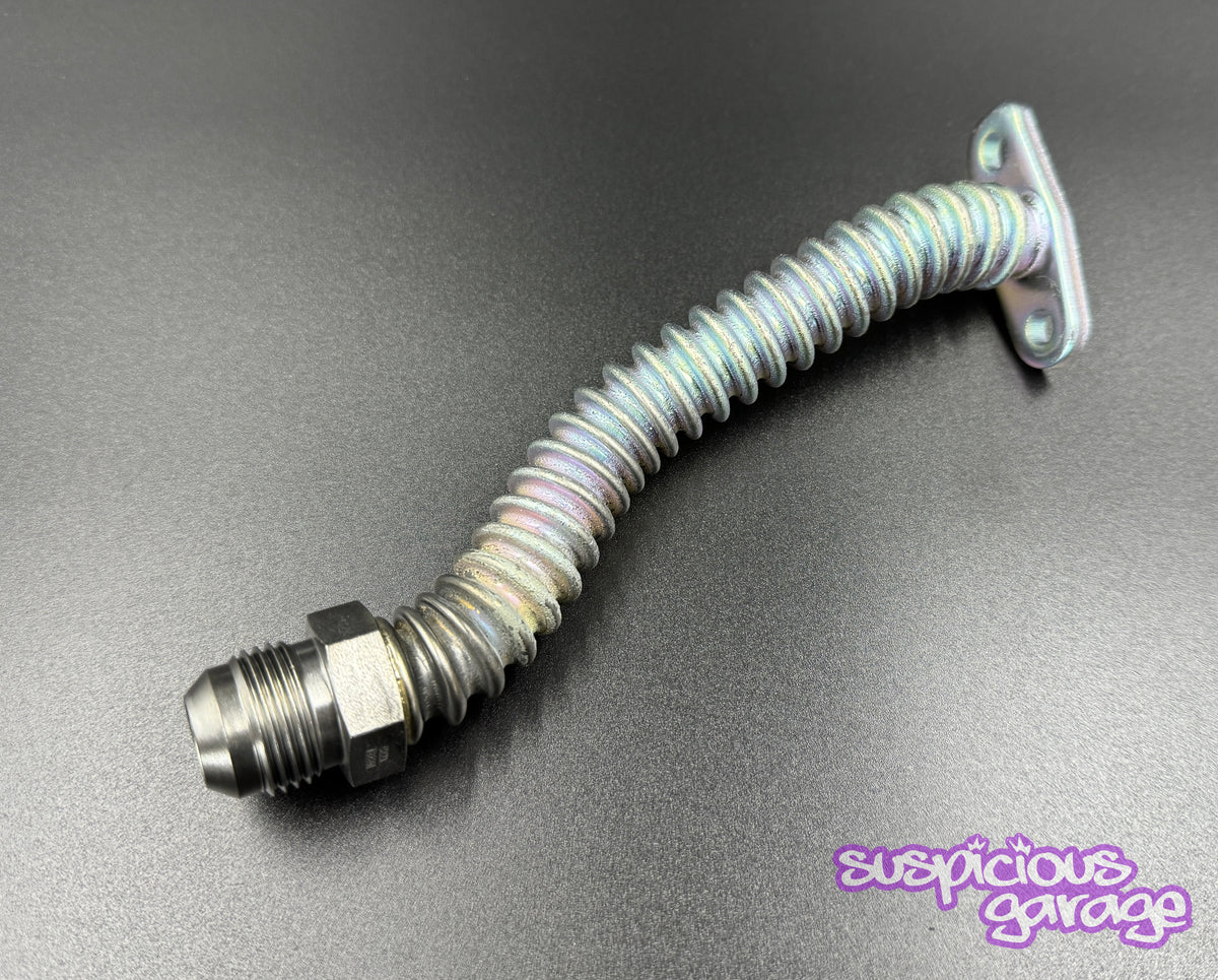 GT Turbo Drain Tube with -10AN