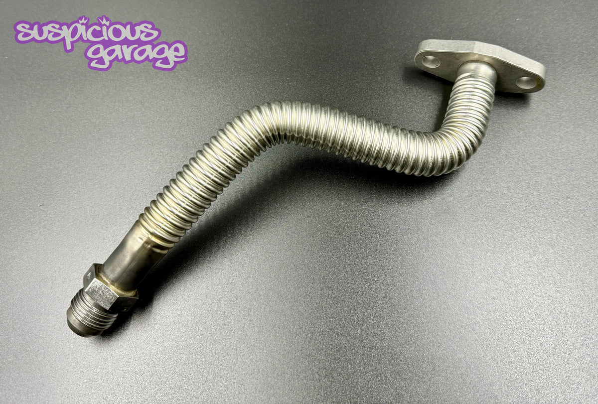 T3 T4 Turbo Drain Tube with -10AN