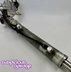 1988-1992 Toyota Cressida Suspicious Garage X83 LHD Power Steering Rack Hard Line Conversion