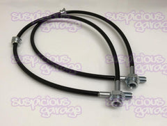 Toyota Chaser Cresta Mark ii JZX81 GX81 FX81 Steel Braided Brake Lines